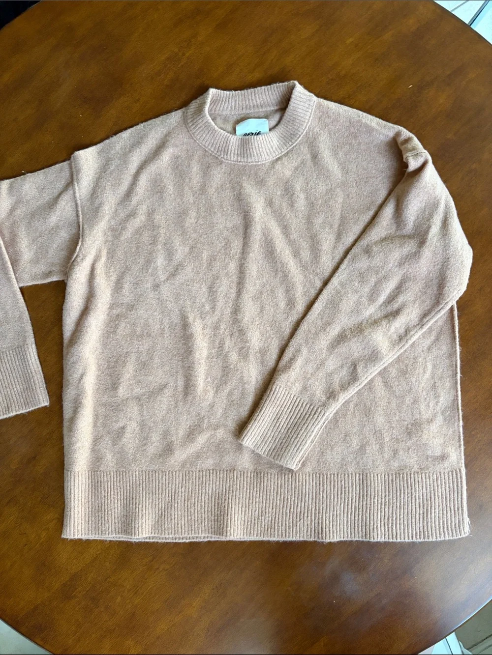 aerie Women's Sweater in Light Tan camel color xs